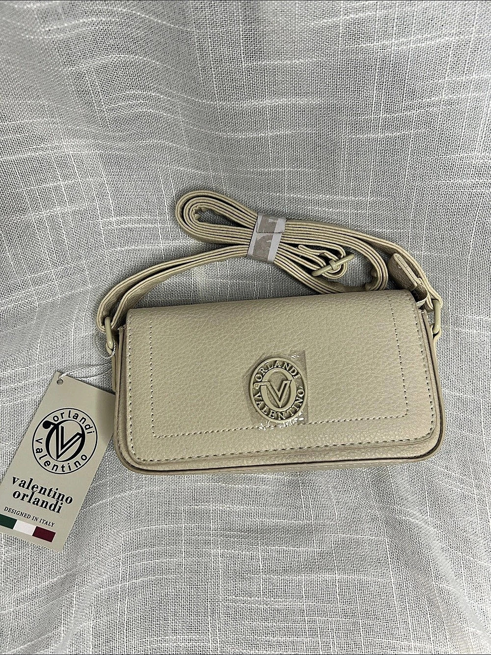 Valentino Orlandi Crossbody Bags Gray Size One Size